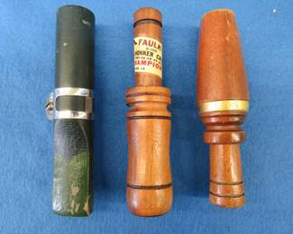 Lot 121. Tacklebox with 1 working waterfowl call.
