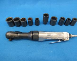 Lot 124. Powermate air ratchet with sockets