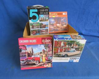 Lot 142. Four Puzzles and 12 lbs of 14" x 11" Card Stock