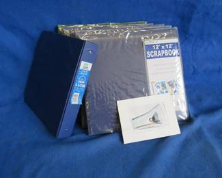 Lot 155. Five unused 12" x 12" Scrapbooks, Three Binder, and More