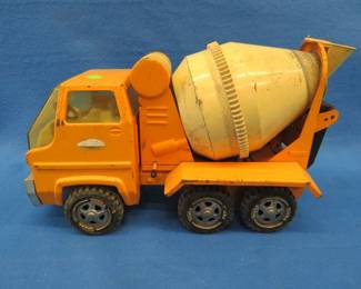 Lot 159. Tonka concrete mixer with working gears and chute