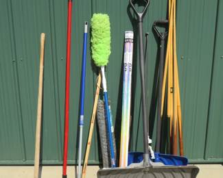 Lot 167. Chicken Wire, Long Handled Tools, and More