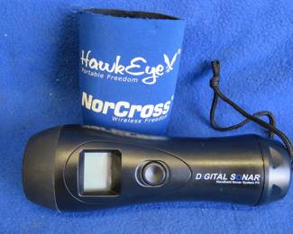 Lot 170. HawkEye Handheld Digital Sonar and Beer Koozie