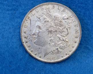 Lot 172. 1884 O Morgan silver dollar