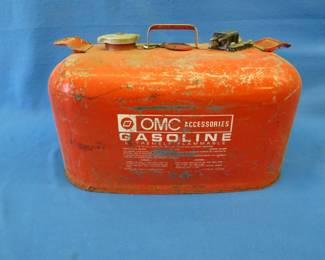 Lot 213. Metal outboard motor gas tank