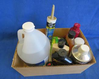 Lot 222. Meguiar's Wax/Carwash, Vinegar, Microfiber Cloths, and More