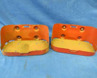 Lot 228. Two vintage metal Jerry can holders