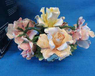 Lot 237. Capodimonte flowers and more