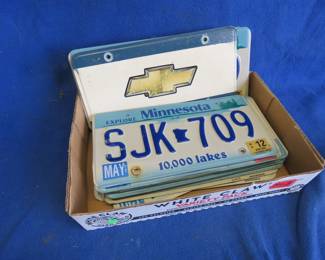 Lot 243. Minnesota License Plates and More