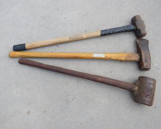 Lot 249. Splitting Maul, Sledge Hammer, and 16Lb Maul