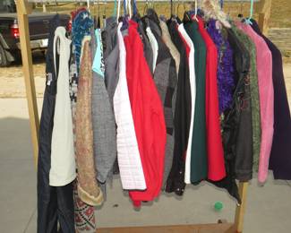 Lot 250. Women's Clothing including Cold Water Creek, Sag Harbor, and More, Rack Not Included. 50-gallon tote is included