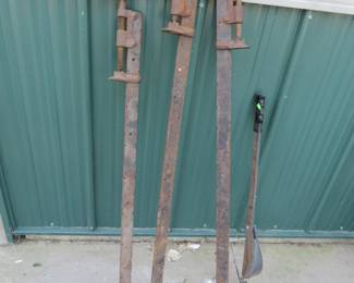 Lot 257. Three Vintage Clamps and a Bead Breaker