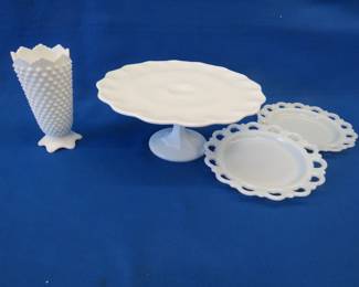 Lot 277. Hobnail milk glass