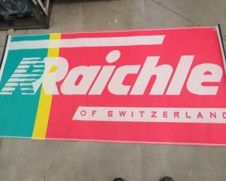 Lot 294. Three downhill-related advertising banners.&nbsp; Each is 70" x 36"