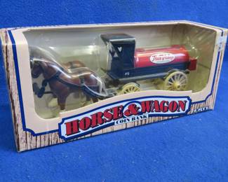 Lot 297. Ertl True Value Horse & Wagon Die-Cast Bank