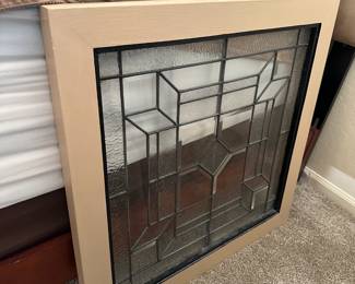 LEADED GLASS WINDOW