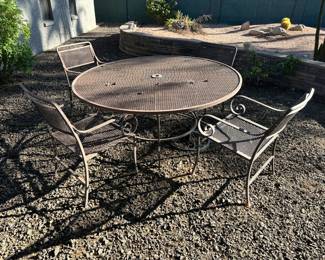 PATIO TABLE AND CHAIRS