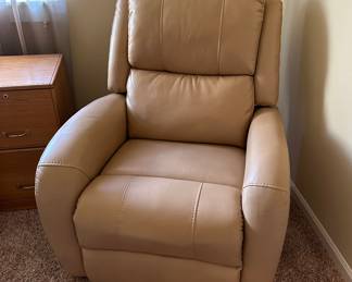 Leather recliner 
