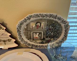 Johnson Bros Merry Christmas platter