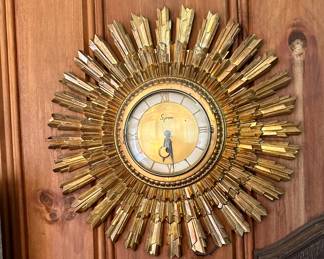 1940’s -59’s sunburst wall clock