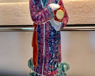 Chinese Antique Famille Verte Porcelain Figure Female Detailed 9" Wonderful!!!L