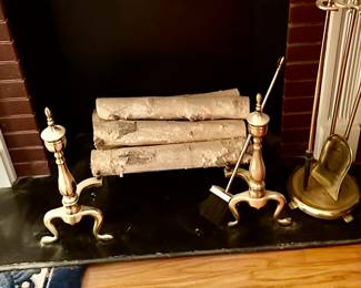 Andirons and fireplace tools