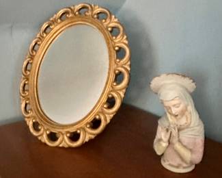 dresser mirror and Mary