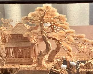 Chinese cork carving
