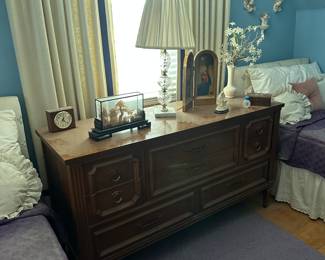 Credenza and everything on it