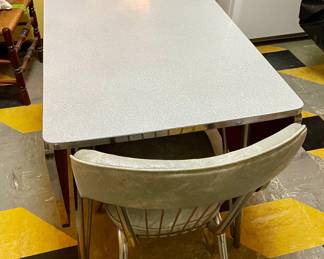 Mid - century formica table with chairs