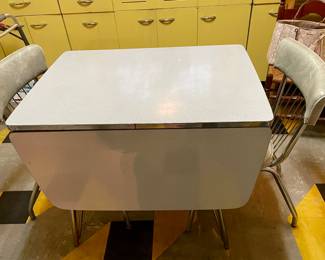 Table with drop leaf closed