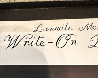 Write on's