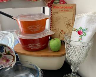 Corning and Tupperware in the kitchen collection. 
