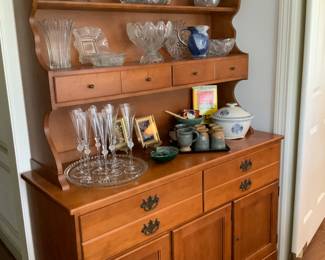 Vintage dining room hutch