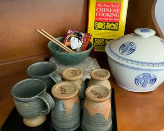 Hand thrown coffee set by J Micheal Floyd