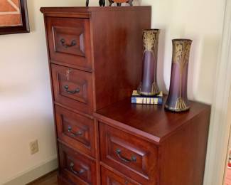 Wooden File cabinets 2 - short and tall