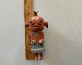 Native American Kachina mud baby