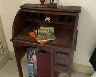 Child’s size rolled top desk