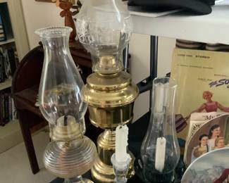 Glass oil lanterns 