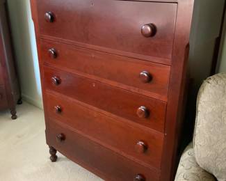 Cherry chest of drawers