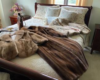 Full length Rich Schwartz fur,  waist length fur, fur cape and fur collar pieces