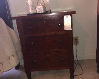 Cherry side table with drawers (2)