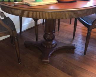 Solid wood breakfast room table 