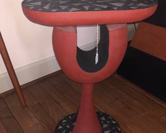 Table by local artist J Michael Floyd