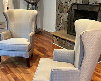 Pair of wing chairs $250 for pair