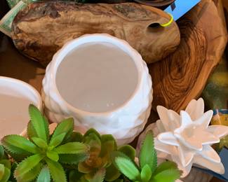 Planters, pots and artificial plants