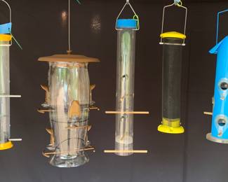 Bird feeders. Our feathered friends have to eat during the winter too!