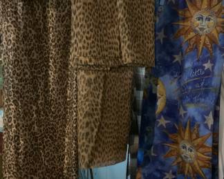 Shower curtains (never used) and sheer drapery treatments!