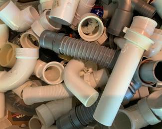 PVC piping and hoses for your plumbing projects.