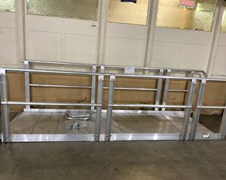 10' L PVI Modular XP Aluminum Wheelchair Ramp section w/handrails